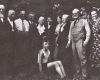 Treue Freunde um 1936 bei den Treitels in Berlin. Von links Rabbiner Dr. Link und Ex-Abgeordneter Dr. Moses, rechts zwischen Elfriede und Anna Nemitz Dr. Richard Treitel, der Bub in der Mitte ist der heutige Prof. Dr. Kurt Nemitz. (Foto: Privatarchiv Prof. Dr. Nemitz/Bremen)