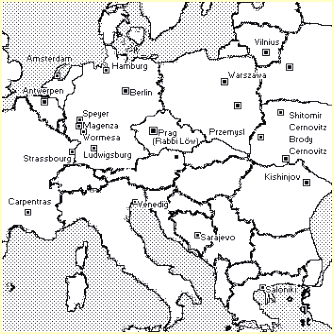 Ashkenasische Landkarte