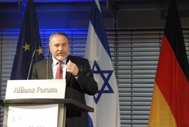 Empfang für Israels Außenminister Liebermann