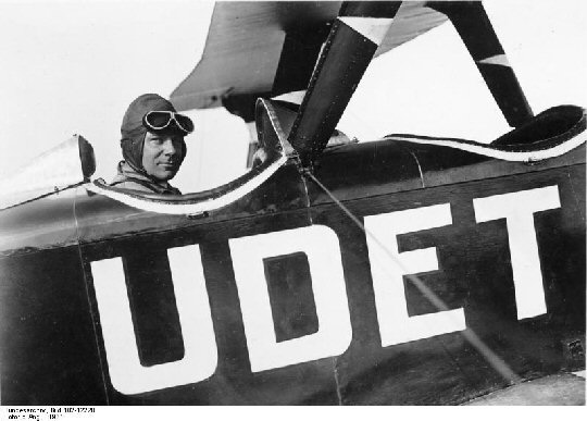 Ernst Udet im Flamingo-Doppeldecker, 1931