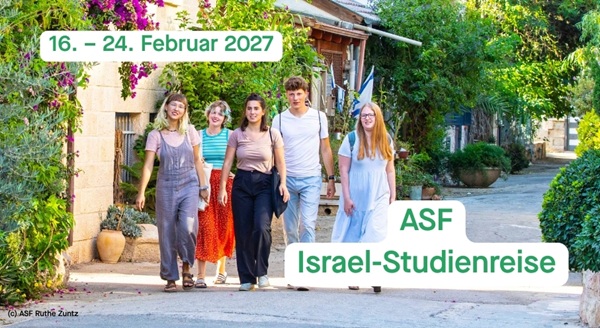 Studienreise nach Israel mit ASF e. V.