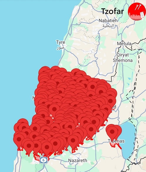 120 Raketen auf Israel